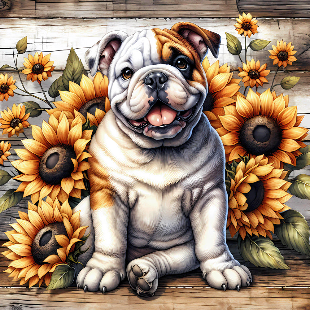Pug - Full Round Drill Diamond Painting 40*40CM