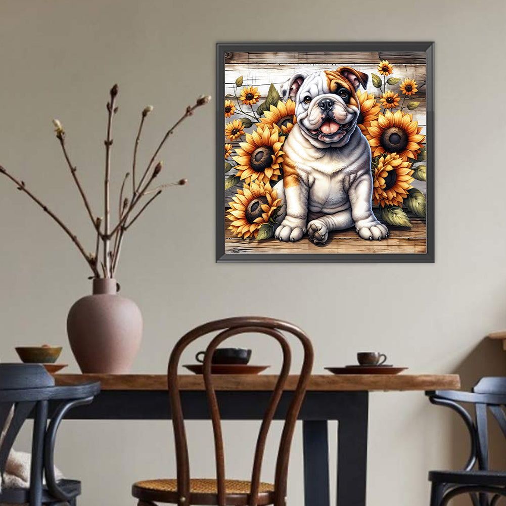 Pug - Full Round Drill Diamond Painting 40*40CM