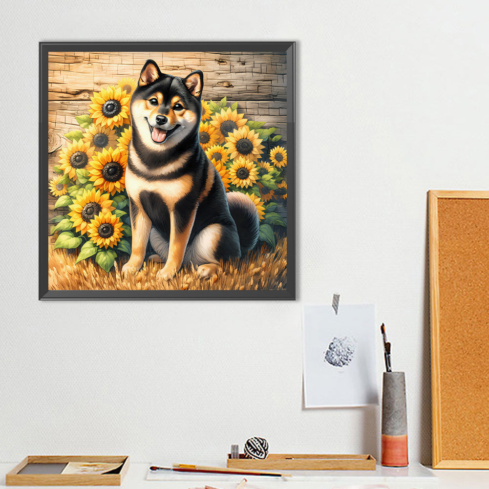Chinese Rural Dog - Full Round Drill Diamond Painting 40*40CM