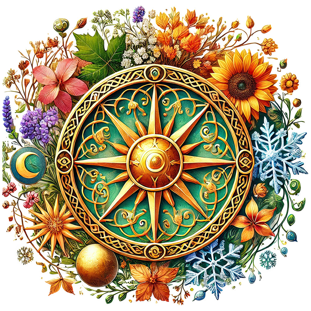 Magic Flower - Full Round Drill Diamond Painting 40*40CM