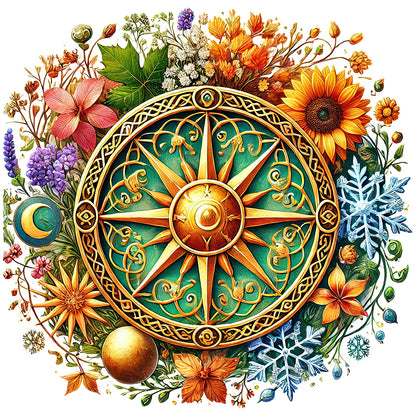 Magic Flower - Full Round Drill Diamond Painting 40*40CM