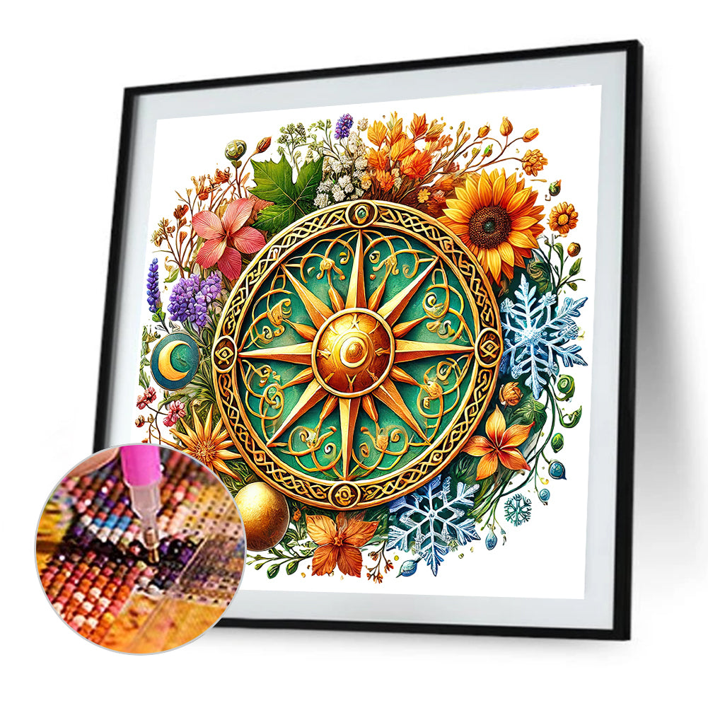 Magic Flower - Full Round Drill Diamond Painting 40*40CM