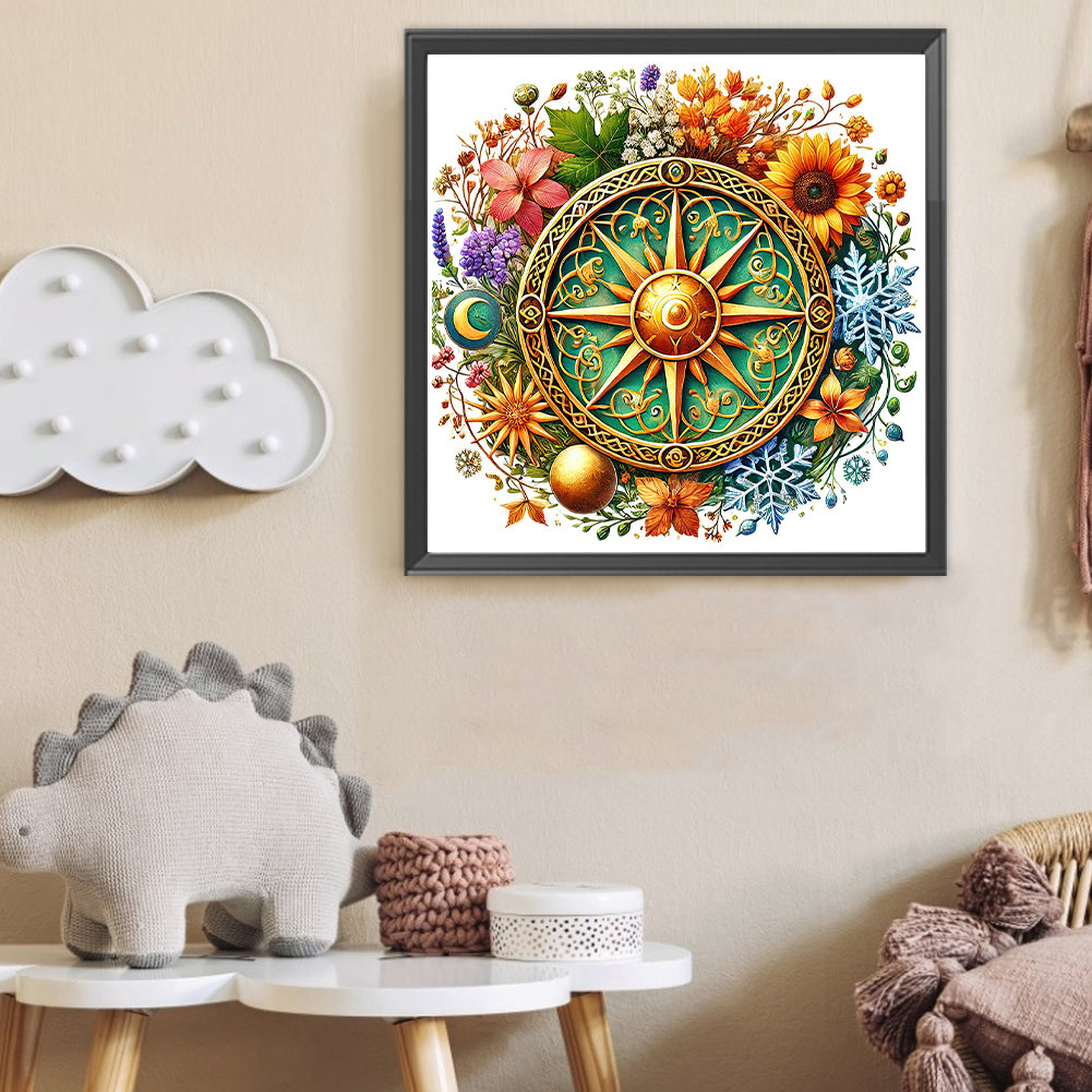 Magic Flower - Full Round Drill Diamond Painting 40*40CM