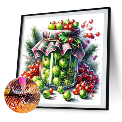 Fruit Jar - Full AB Round Drill Diamond Painting 40*40CM