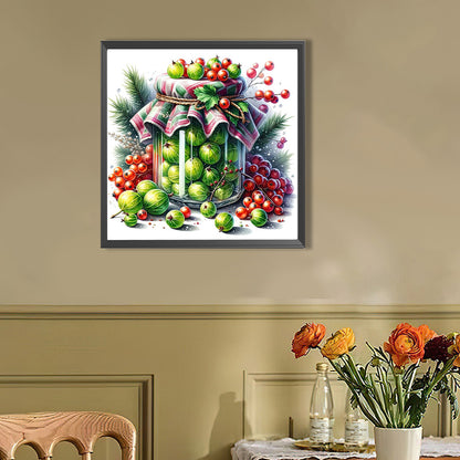 Fruit Jar - Full AB Round Drill Diamond Painting 40*40CM