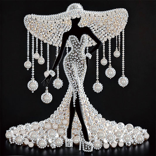 Elegant Lady - Special Shaped Drill Diamond Painting 30*30CM