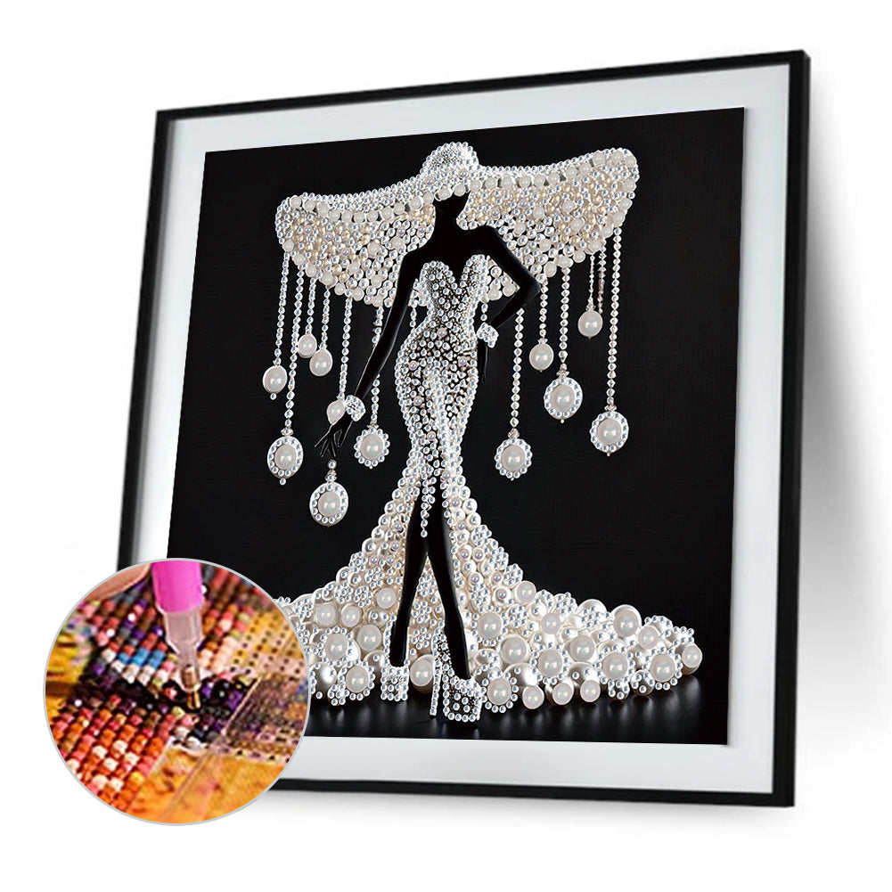 Elegant Lady - Special Shaped Drill Diamond Painting 30*30CM