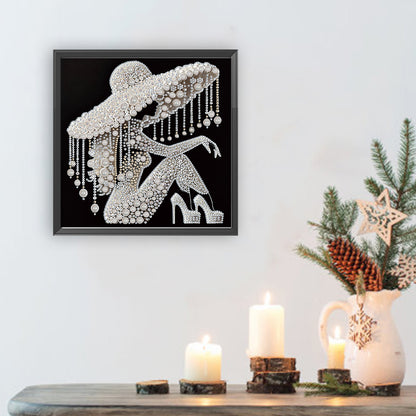 Elegant Lady - Special Shaped Drill Diamond Painting 30*30CM