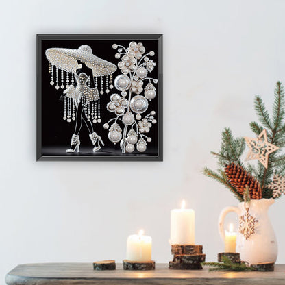 Elegant Lady - Special Shaped Drill Diamond Painting 30*30CM