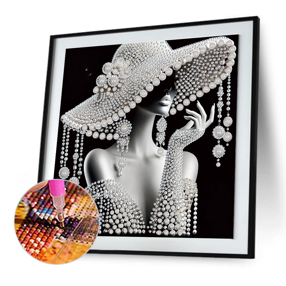 Elegant Lady - Special Shaped Drill Diamond Painting 30*30CM