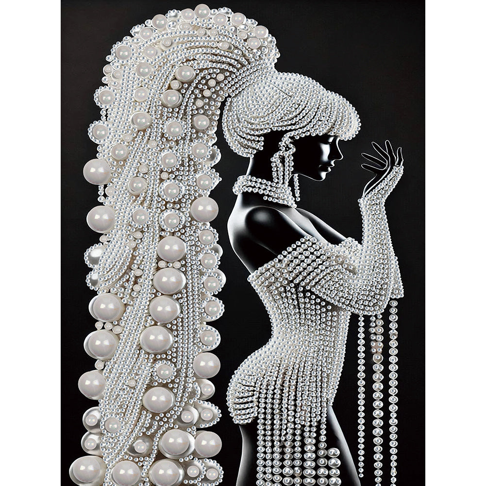 Elegant Lady - Special Shaped Drill Diamond Painting 30*40CM
