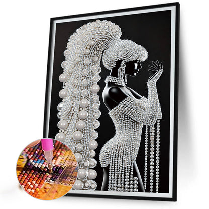 Elegant Lady - Special Shaped Drill Diamond Painting 30*40CM
