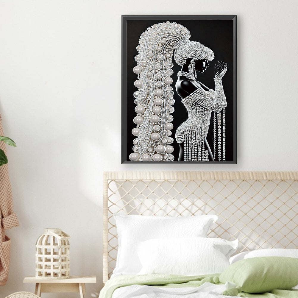 Elegant Lady - Special Shaped Drill Diamond Painting 30*40CM