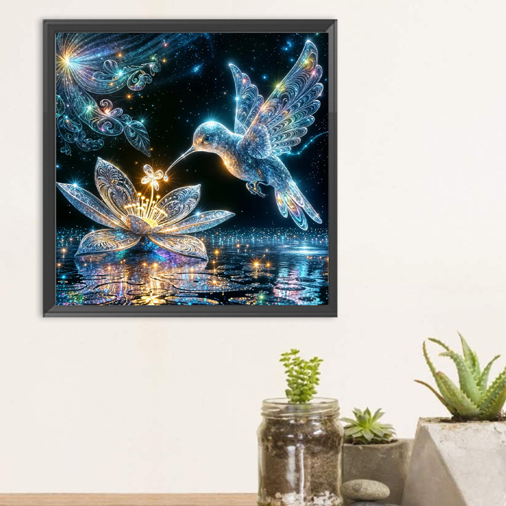 Hummingbird - Full Round Drill Diamond Painting 30*30CM