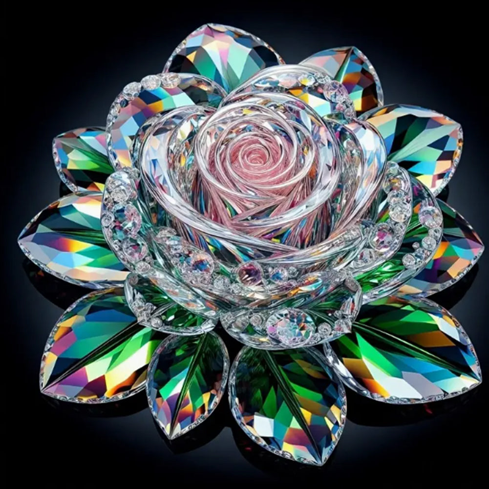 Crystal Rose - Full Round Drill Diamond Painting 30*30CM