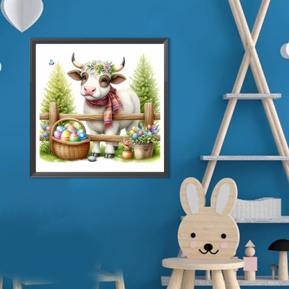 Cow - Full Round Drill Diamond Painting 40*40CM