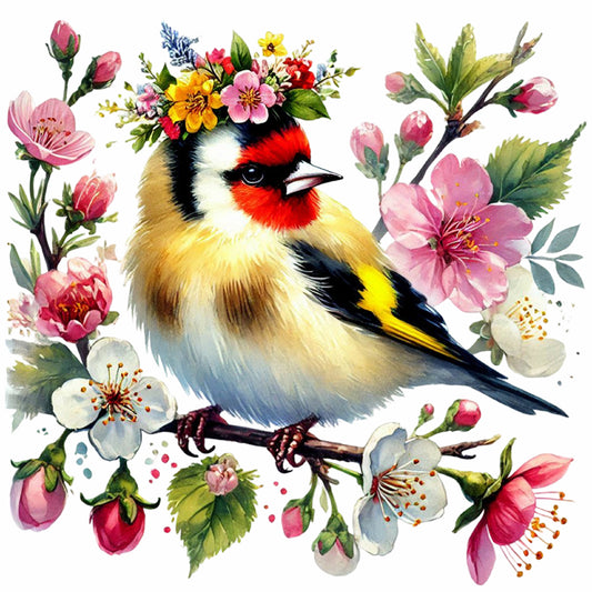 Bird - Full Round Drill Diamond Painting 40*40CM