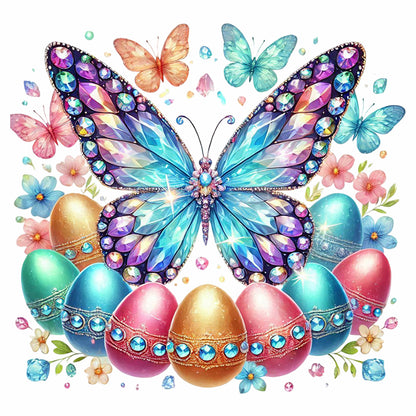 Butterfly - Full Round Drill Diamond Painting 40*40CM