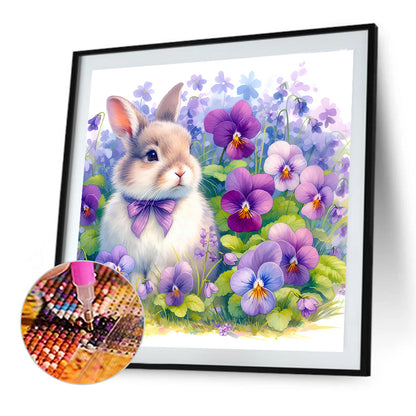 Rabbit - Full Round Drill Diamond Painting 40*40CM