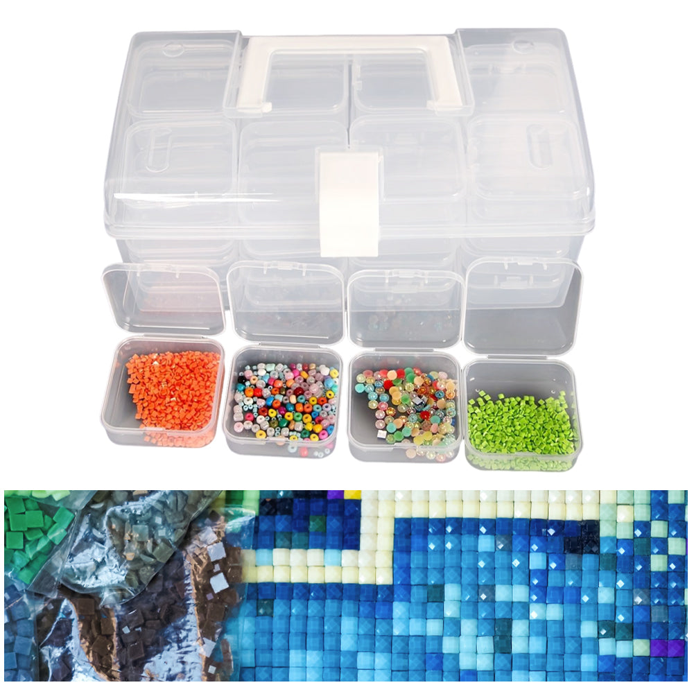 32 Grid Bead Storage Container Diamond Embroidery Beaded Toolbox for Small Items