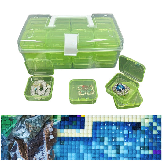 32 Grid Bead Storage Container Diamond Embroidery Beaded Toolbox for Small Items