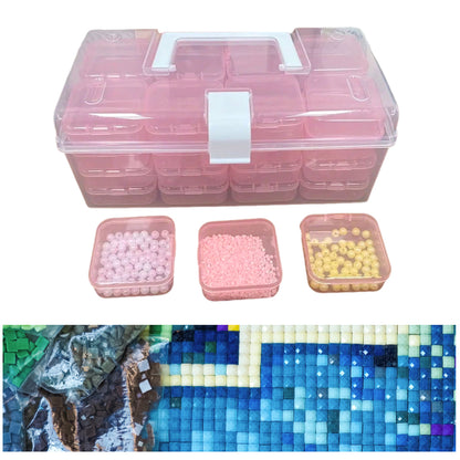 32 Grid Bead Storage Container Diamond Embroidery Beaded Toolbox for Small Items