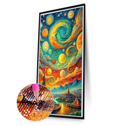 Sky Scenery - Full Round Drill Diamond Painting 40*70CM