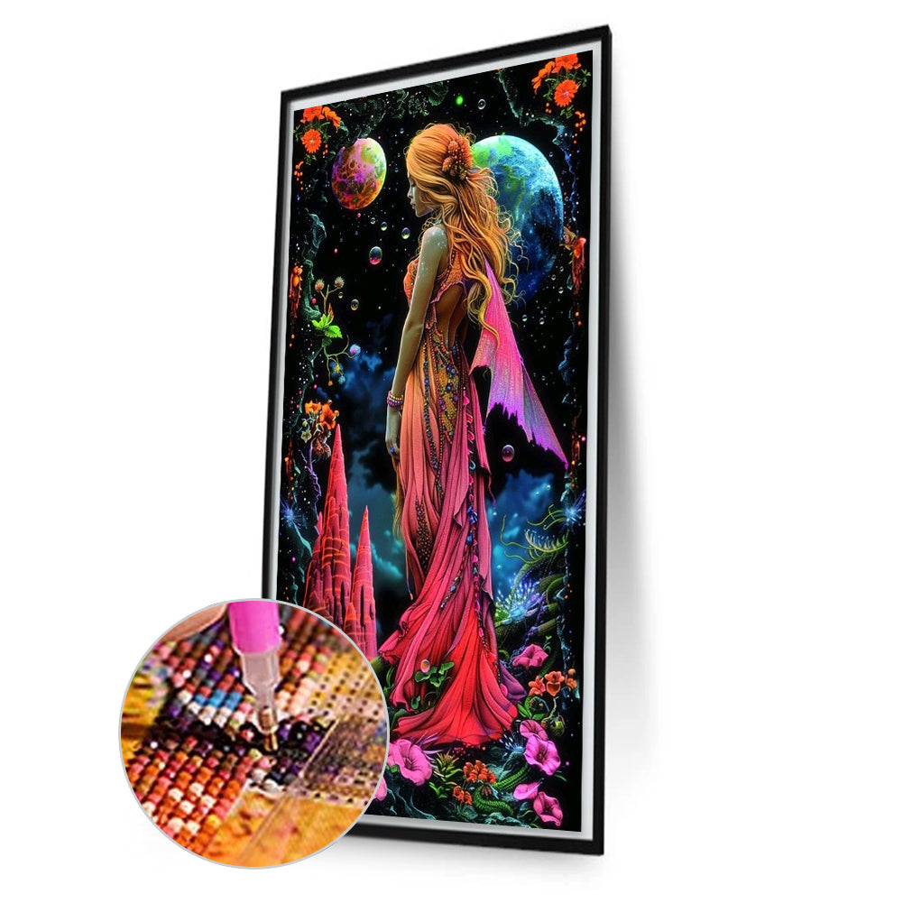 Dark Girl - Full Round Drill Diamond Painting 40*70CM