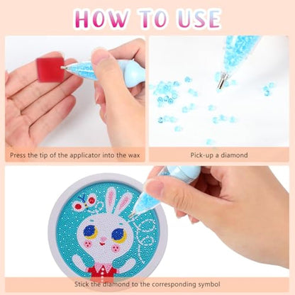 3Pcs Vase Shape 5D Diamond Painting Tool Diamond Art Painting Pen for Art Crafts