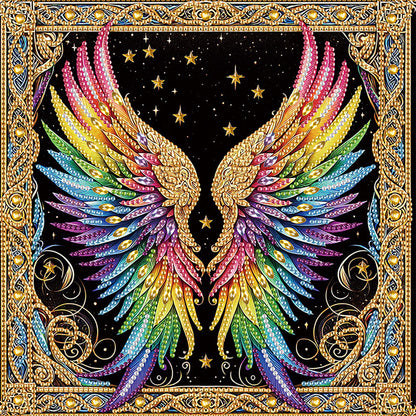 Colorful Wings - Special Shaped Drill Diamond Painting 30*30CM