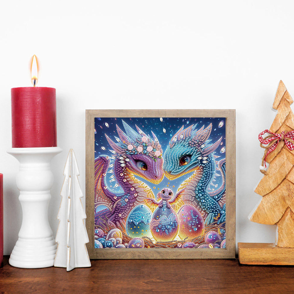 Easter Egg Dinosaur - Special Shaped Drill Diamond Painting 30*30CM