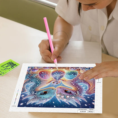 Easter Egg Dinosaur - Special Shaped Drill Diamond Painting 30*30CM