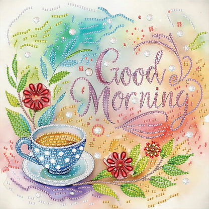 Coffee Dessert - Special Shaped Drill Diamond Painting 30*30CM