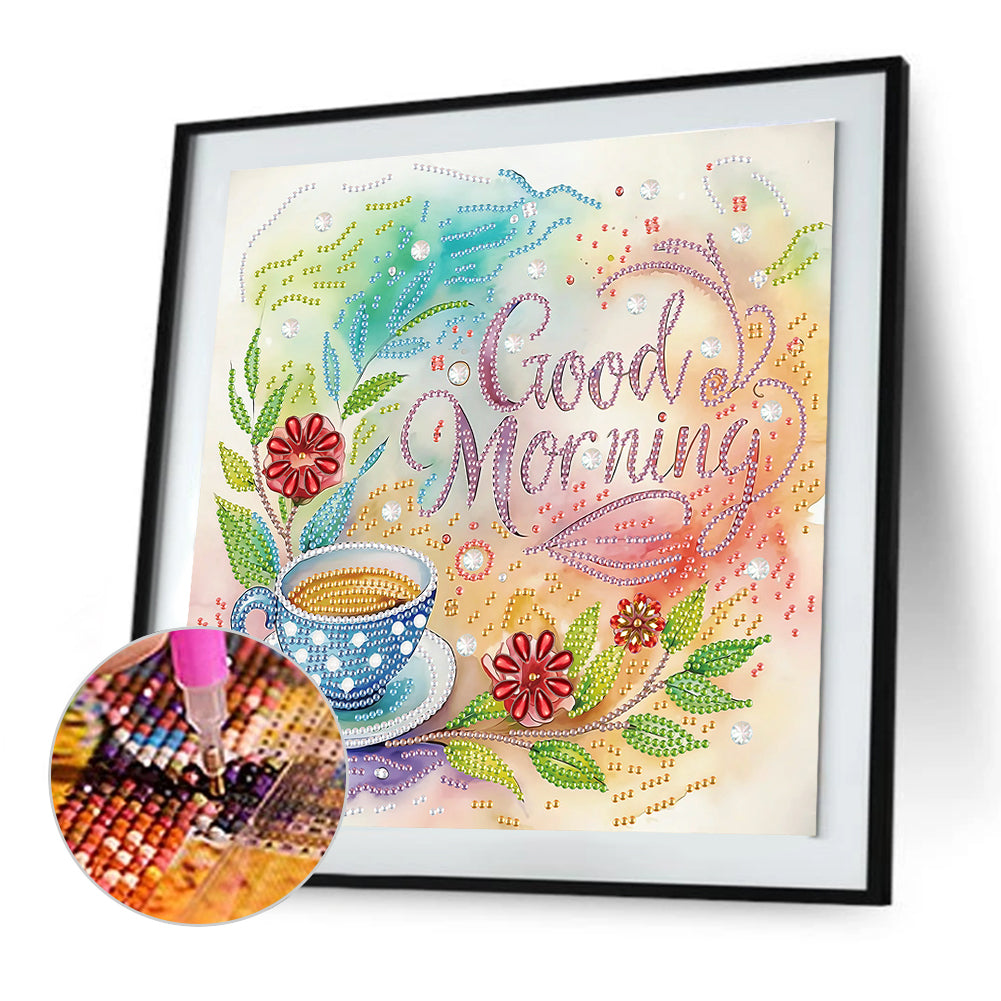 Coffee Dessert - Special Shaped Drill Diamond Painting 30*30CM