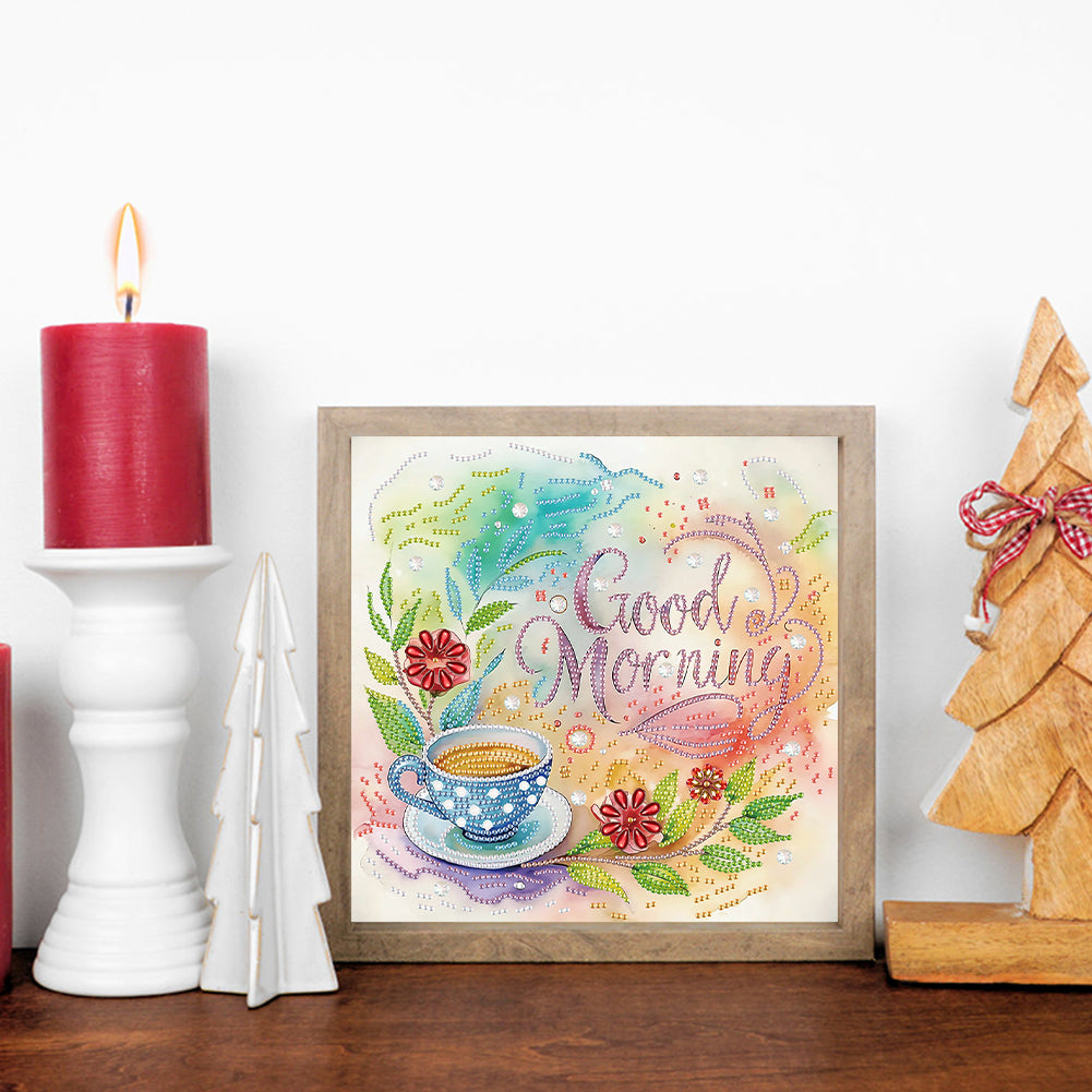 Coffee Dessert - Special Shaped Drill Diamond Painting 30*30CM