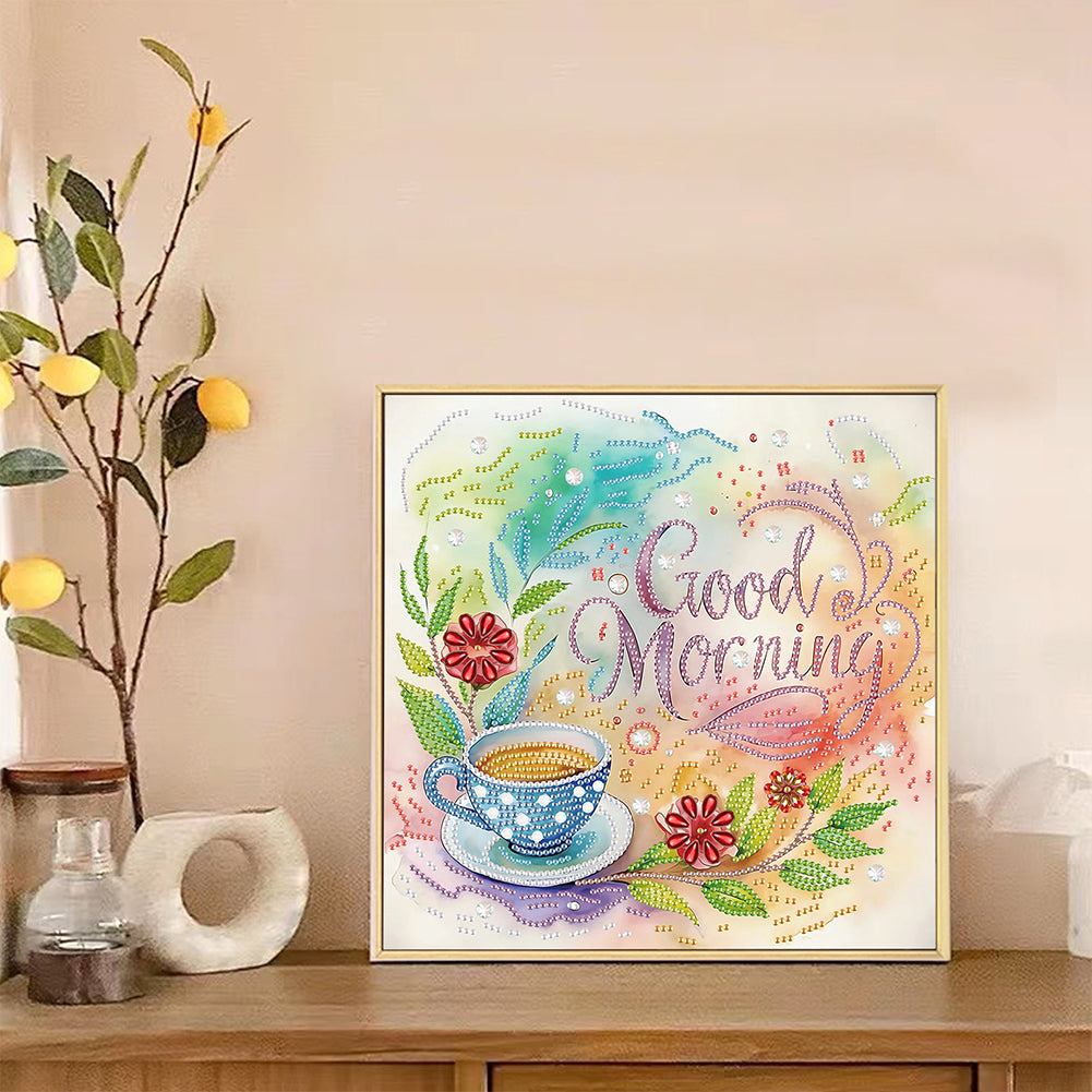 Coffee Dessert - Special Shaped Drill Diamond Painting 30*30CM