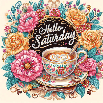 Coffee Dessert - Special Shaped Drill Diamond Painting 30*30CM