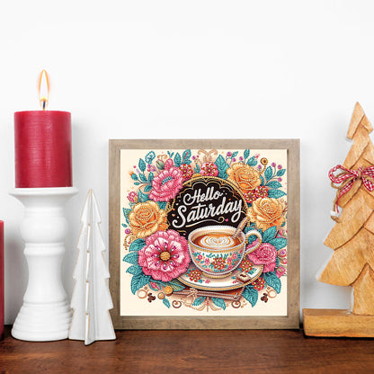 Coffee Dessert - Special Shaped Drill Diamond Painting 30*30CM