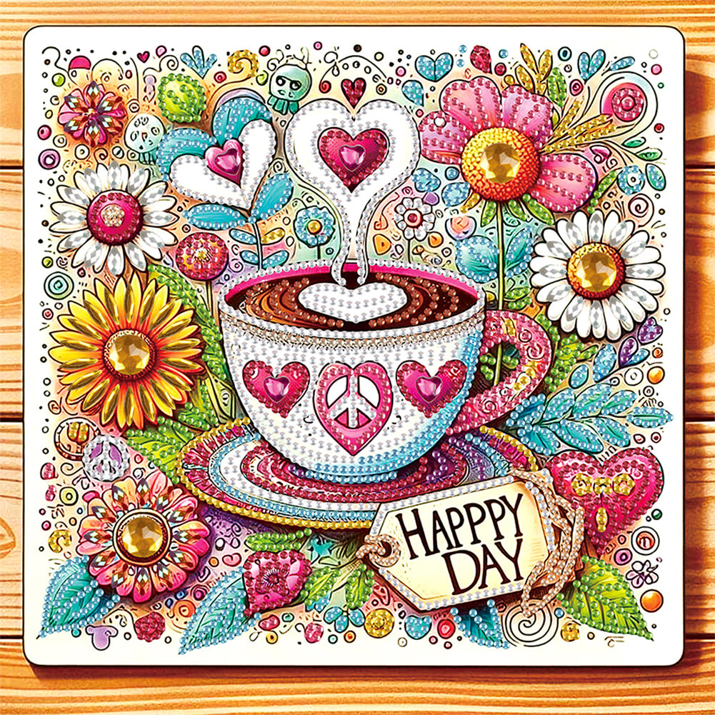 Coffee Dessert - Special Shaped Drill Diamond Painting 30*30CM