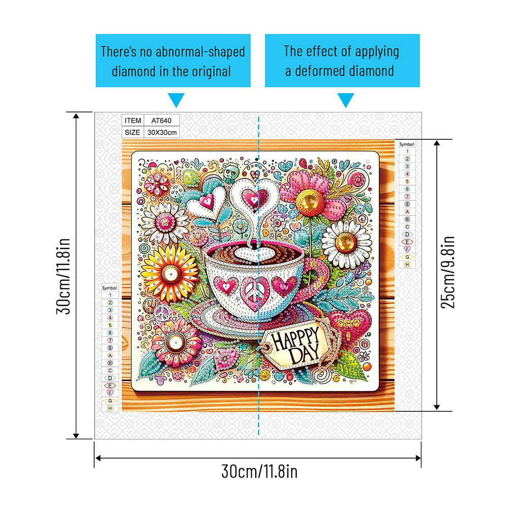 Coffee Dessert - Special Shaped Drill Diamond Painting 30*30CM