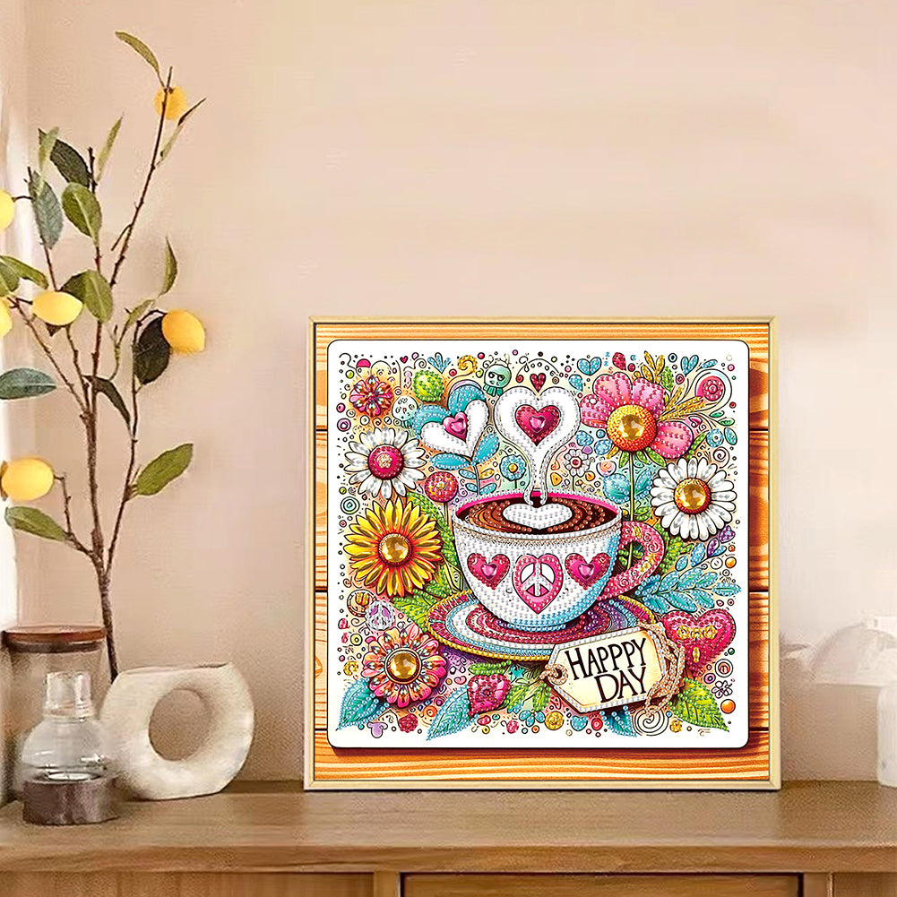 Coffee Dessert - Special Shaped Drill Diamond Painting 30*30CM