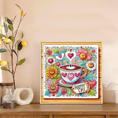 Coffee Dessert - Special Shaped Drill Diamond Painting 30*30CM