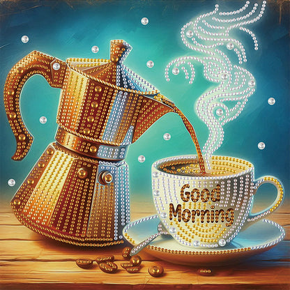 Coffee Dessert - Special Shaped Drill Diamond Painting 30*30CM