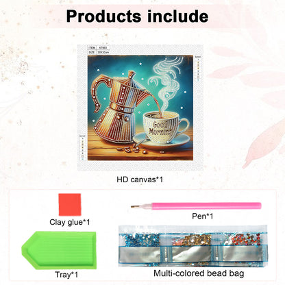 Coffee Dessert - Special Shaped Drill Diamond Painting 30*30CM