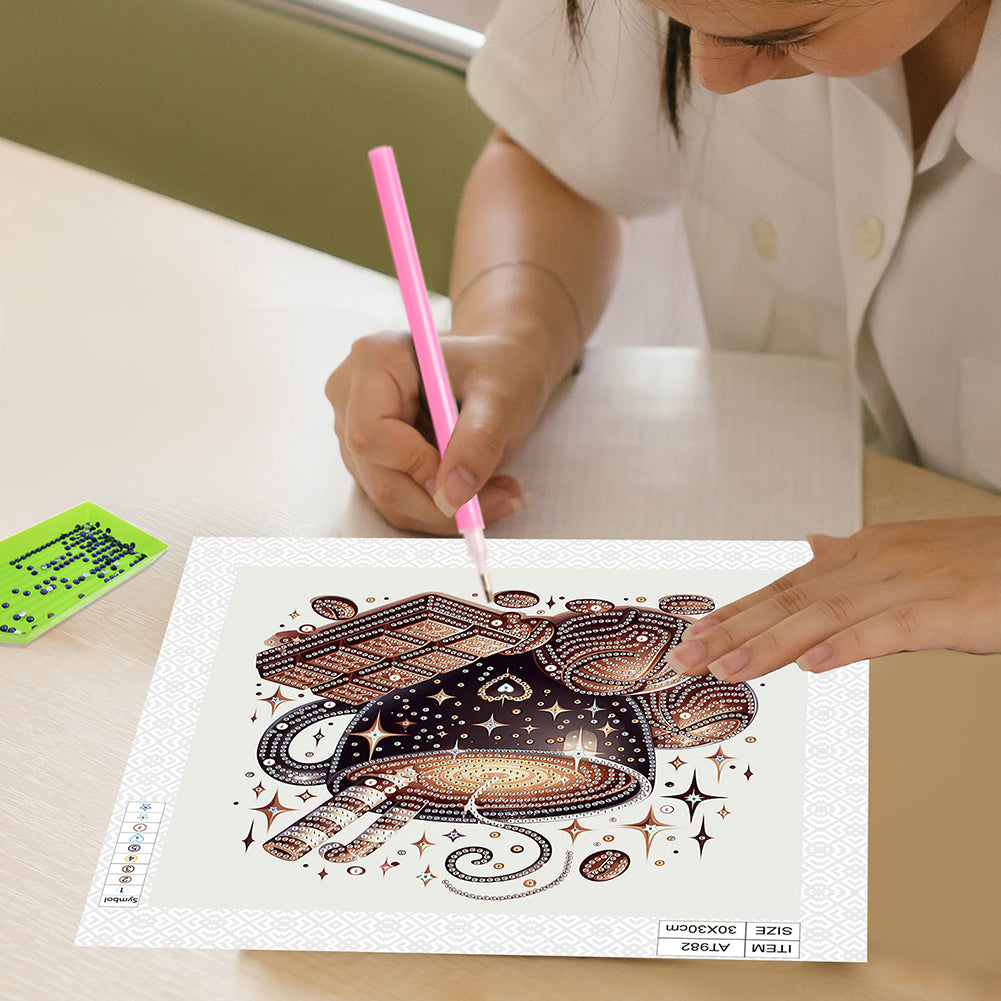 Coffee Dessert - Special Shaped Drill Diamond Painting 30*30CM