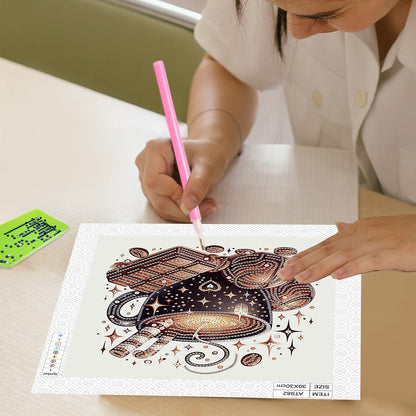 Coffee Dessert - Special Shaped Drill Diamond Painting 30*30CM