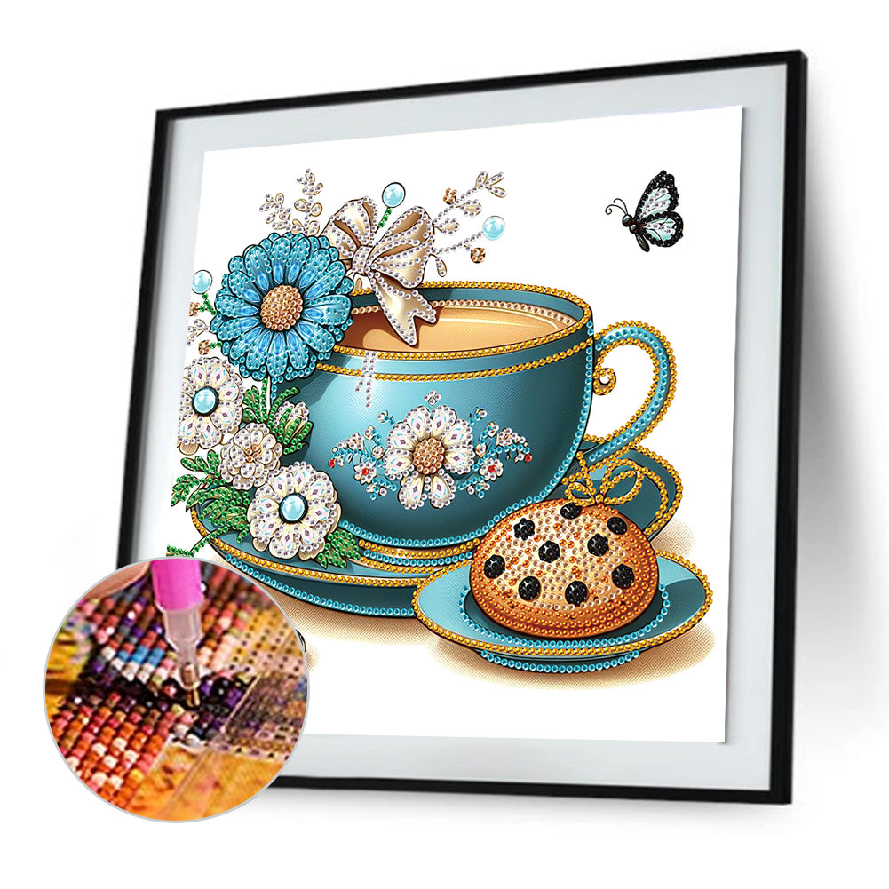 Coffee Dessert - Special Shaped Drill Diamond Painting 30*30CM