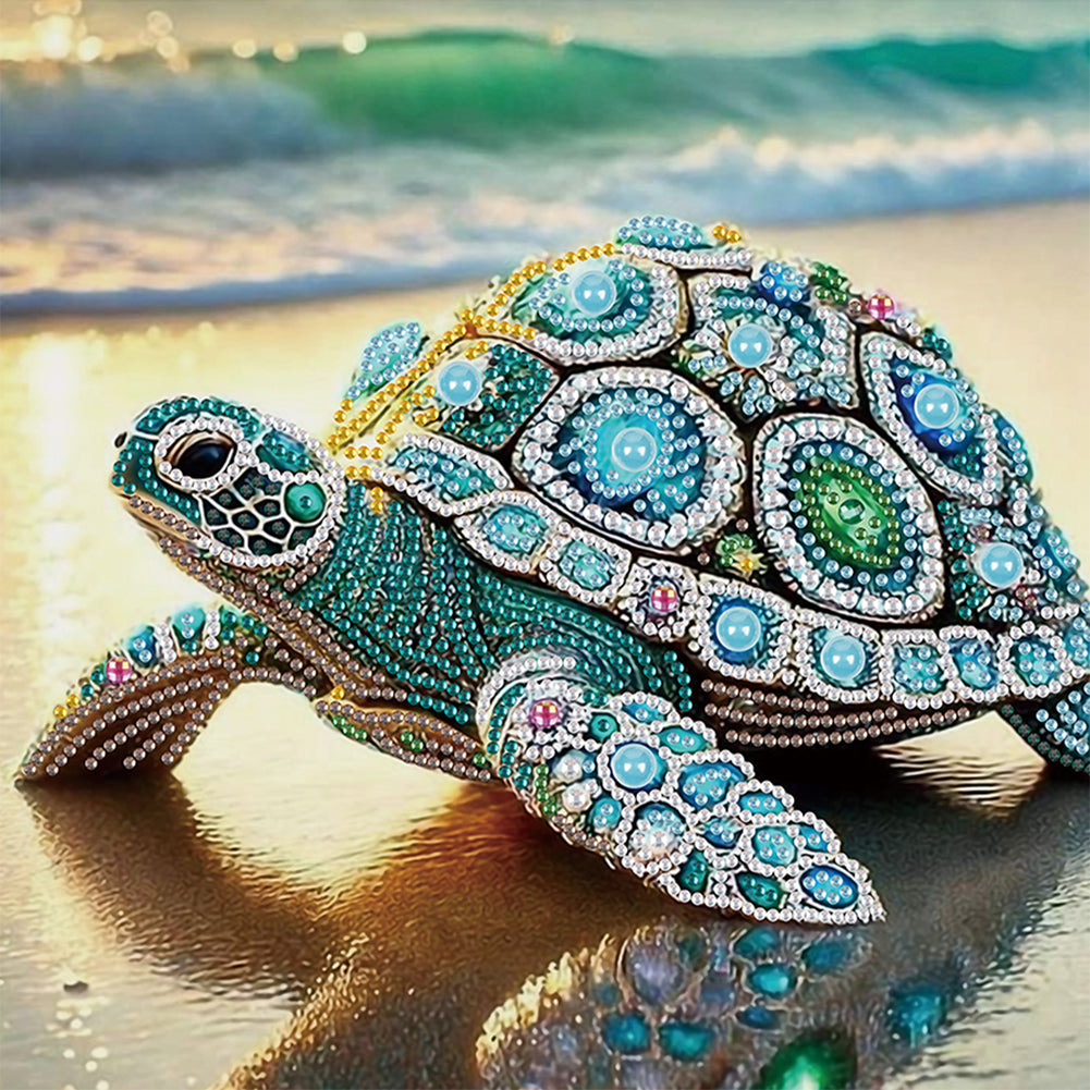 Beach Turtle - Special Shaped Drill Diamond Painting 30*30CM