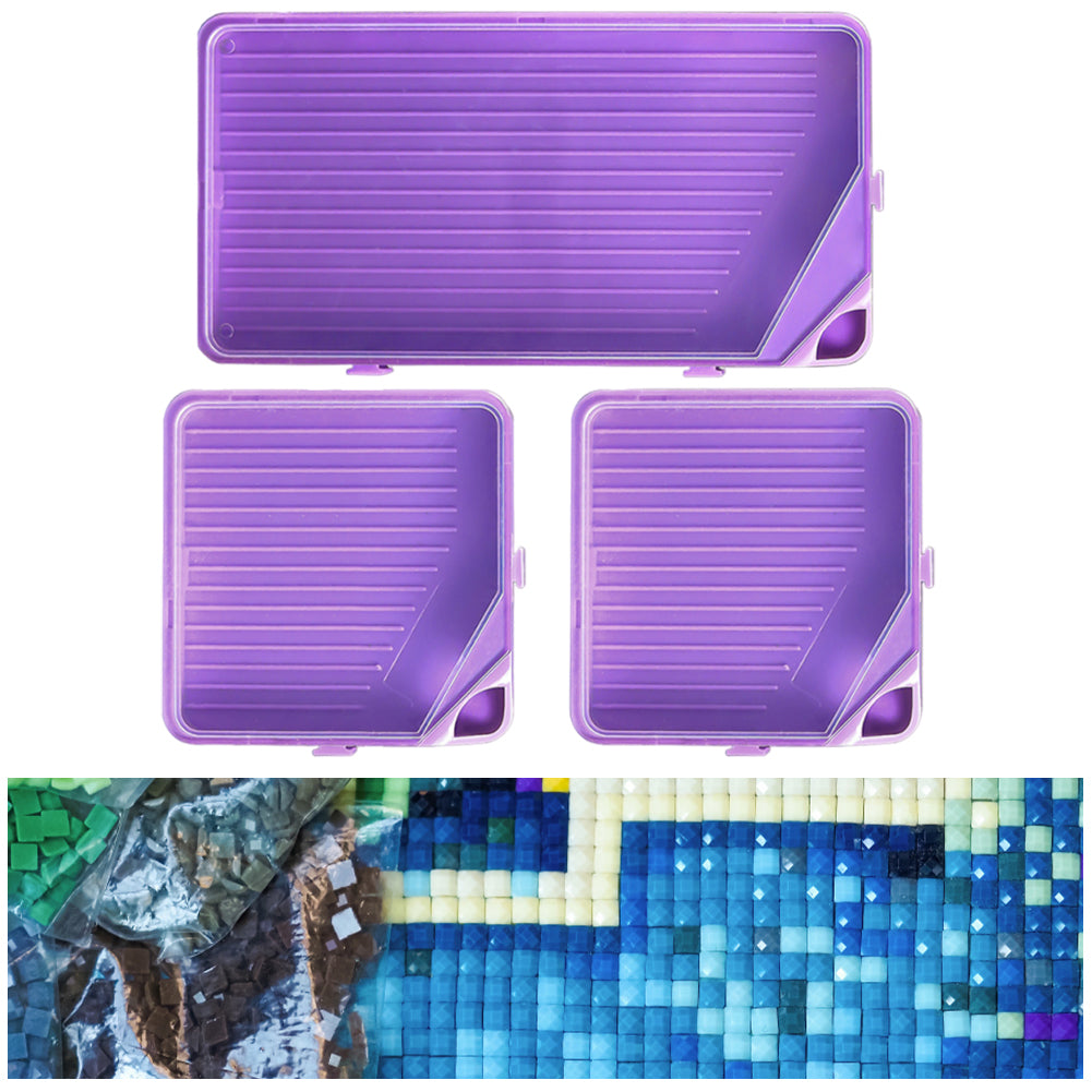 3Pcs Diamond Painting Tray Diamond Art Painting Tray Diamond Art Painting Tool