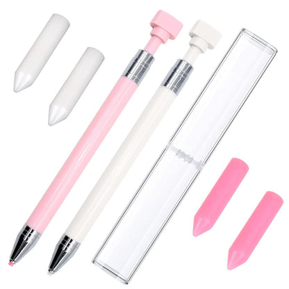 Diamond Painting Pen with Wax Refillable Wax Pen for Diamond Art Nail DIY Craft